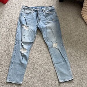 Original Use Light Blue Slim Taper Jeans